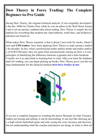 Dow Theory in Forex Trading The Complete Beginner-to Pro Guide