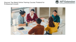Discover Top-Rated Online Training Courses Thailand for Professional Growth