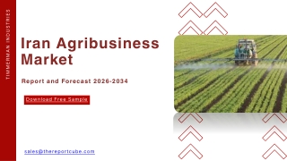 Iran Agribusiness Market Latest Industry Trends: Revenue, Price, Sales Analysis