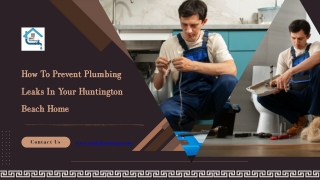 How To Prevent Plumbing Leaks In Your Huntington Beach Home