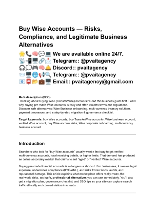 Top 5 Sites to Buy Verfied Wise Accounts In This (1)