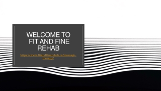 Professional Massage & Physical Therapy Services by Fit and Fine Rehab