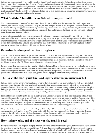 Top Orlando Dumpster Rental Companies: Why Javis Stands Out