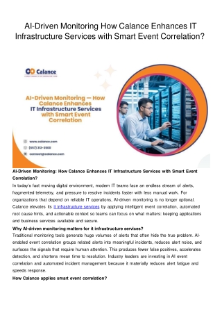 it infrastructure services