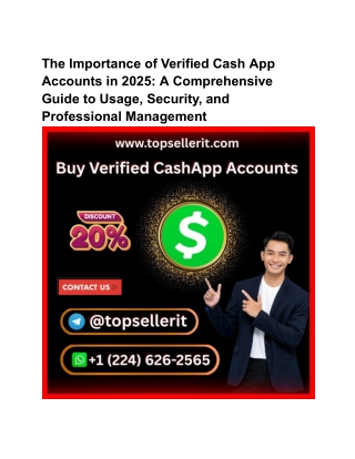 The Importance of Verified Cash App Accounts in 2025