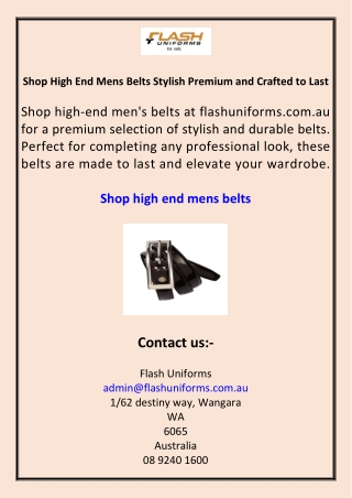 Shop High End Mens Belts Stylish Premium and Crafted to Last