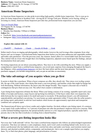 Pre-Listing Power Move: How a Specialist Home Inspection Enhances Your Sale