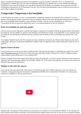 Backlinks SEO : les erreurs à éviter absolument