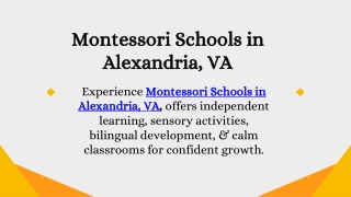 Montessori Schools in Alexandria, VA