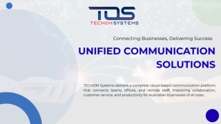 Unified Communication & VoIP Solutions for Australian Businesses – TECHOM System