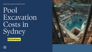 Professional Guidance for Pool Excavation Costs and Contractors in Sydney