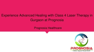 Prognosia Healthcare - Advanced Physiotherapy & Pain Relief Clinic in Gurgaon
