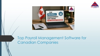Top Payroll Management Software for Canadian Companies