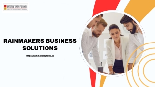 RAINMAKERS BUSINESS SOLUTIONS PDf
