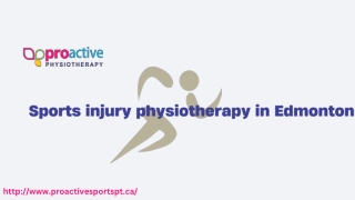 Proactive Physiotherapy – Sports injury physiotherapy in Edmonton