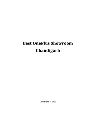 Top OnePlus Showroom Chandigarh Deals at Anmol Mobiles