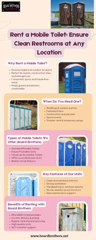 Rent a Mobile Toilet Ensure Clean Restrooms at Any Location