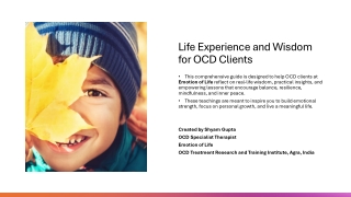 129 Transformational Lessons for OCD Recovery