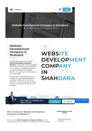 Website Development Company in Shahdara