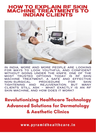 Transform Your Skin with RF Skin Machine Treatment: Expected Improvements