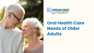 Essential Strategies for Meeting Older Adults’ Oral Health Care Needs