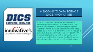 Data science institute in pitampura