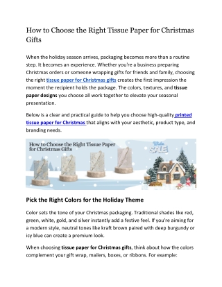 How to Choose the Right Tissue Paper for Christmas Gifts _ PSG
