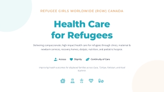Delivering Essential Health Care for Refugees Through RGW Canada