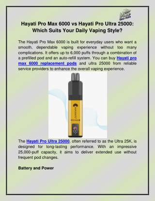 Hayati pro max 6000 replacement pods