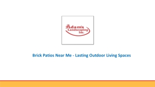Brick Patios Near Me