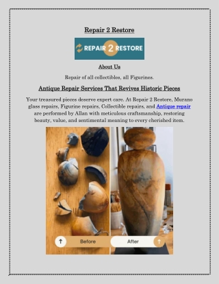 Antique Repair by Repair 2 Restore