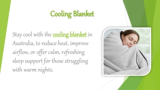 Cooling Blanket