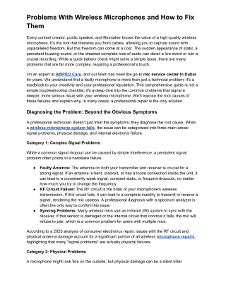 Problems With Wireless Microphones and How to Fix Them