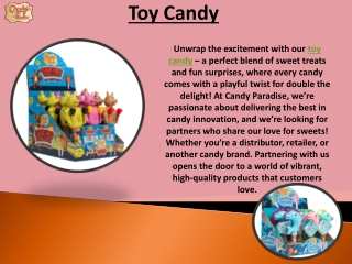 toy candy PPT