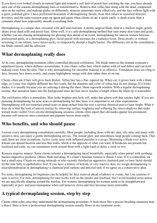 Face First: Dermaplaning Face Treatment for Flawless Skin