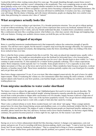 Botox Acceptance: Owning Personal Aesthetic Choices