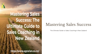Mastering Sales Success: The Ultimate Guide to Sales Coaching in New Zealand
