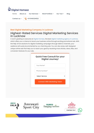 Best Digital Marketing Company In Lucknow - Highest-Rated Services