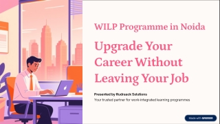 Why should working professionals choose a UGC-approved WILP Program in Noida thr
