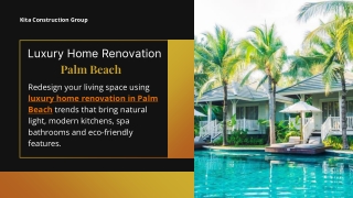 Luxury Home Renovation Palm Beach