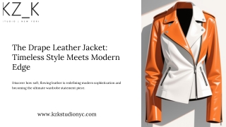 Discover The Drape Leather Jacket – Iconic and Modern Style