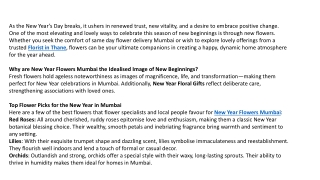 New Year, New Blooms Fresh Flower Resolutions for a Happier Home