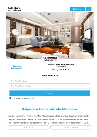 Kalpataru Lokhandwala - New Upcoming Project Andheri West