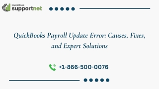 QuickBooks Payroll Update Error Causes, Fixes, and Expert Solutions