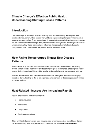 Climate Change’s Effect on Public Health_ Understanding Shifting Disease Patterns (1)