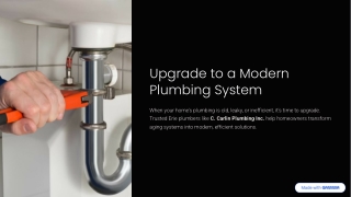 How Erie Plumbers Can Help You Upgrade to a Modern Plumbing System
