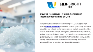 Caustic Potassium : Tianjin henghaixin international trading co.,ltd