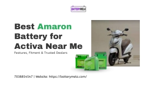 Best Amaron Battery for Activa Near Me