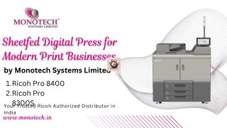 Sheetfed Digital Press – Monotech Systems Limited