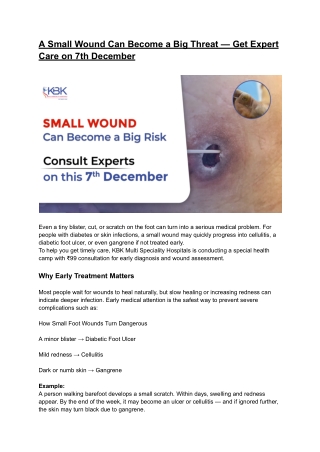 best wound care hospital in hyderabad